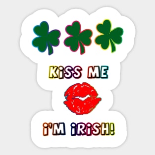 Kiss Me I'm Irish Sticker